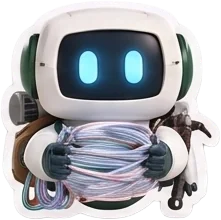 Sherpa mascot holding a coiled safety rope