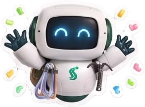 Sherpa mascot celebrating with confetti